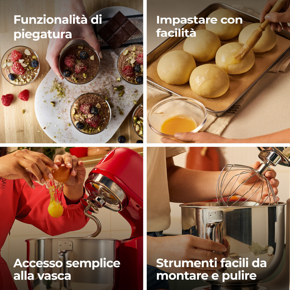 KENWOOD PED KMIX751ARD | CUCINA | PREPARAZIONE CIBI | IMPASTATORI | IMPASTATORE 1000W 5LT CIOT.INOX