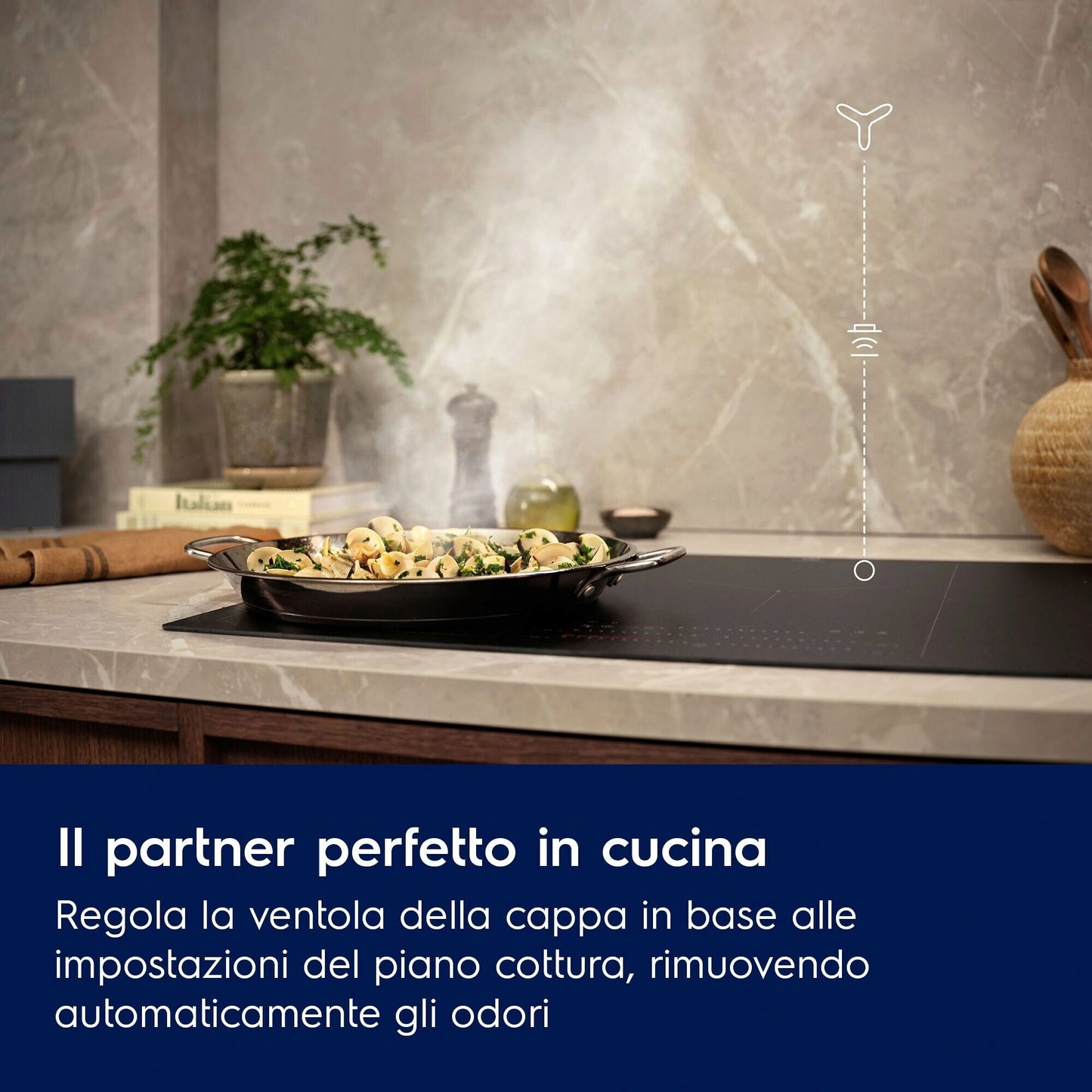 Electrolux BI   LFG716X   | Cappa gruppo incasso  _ 54 cm; Connessione cappa-piano Hob2Hood; Portata