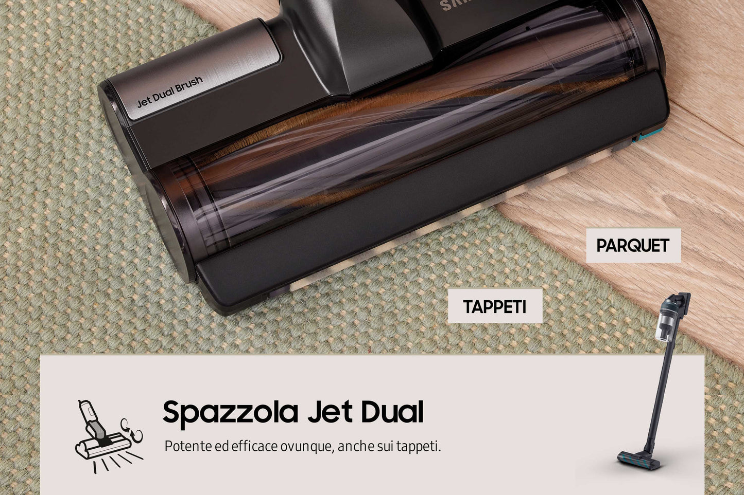 Samsung Aspirapolvere senza filo Jet™ 85 complete 210W VS20C8524TB