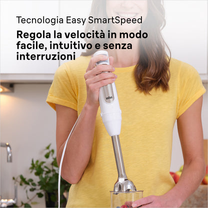 BRAUN PED MQ7035IWH | CUCINA | PREPARAZIONE CIBI | FRULLATORE A IMMERSIONE | MINIPIMER 1000W 0.6LT M