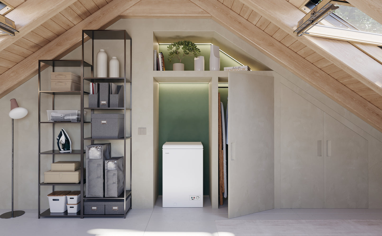 Candy CCHH 100E Congelatore a pozzo Libera installazione 97 L Bianco