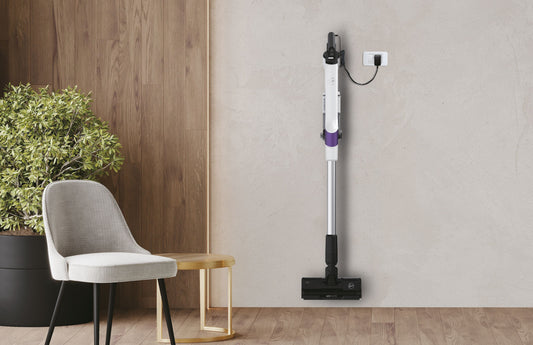 Hoover HF202P 011 Aspirapolvere a bastone 2 in 1 Batteria Secco EPA Senza sacchetto 165 W Viola