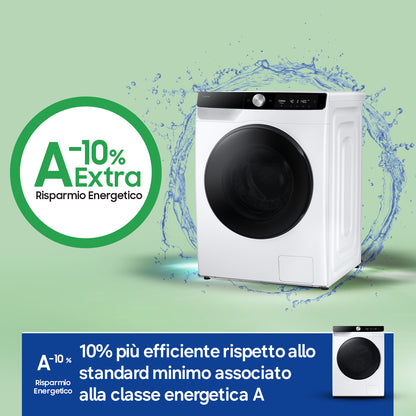 Samsung WD11DG6B85BK lavasciuga Libera installazione Caricamento frontale Bianco