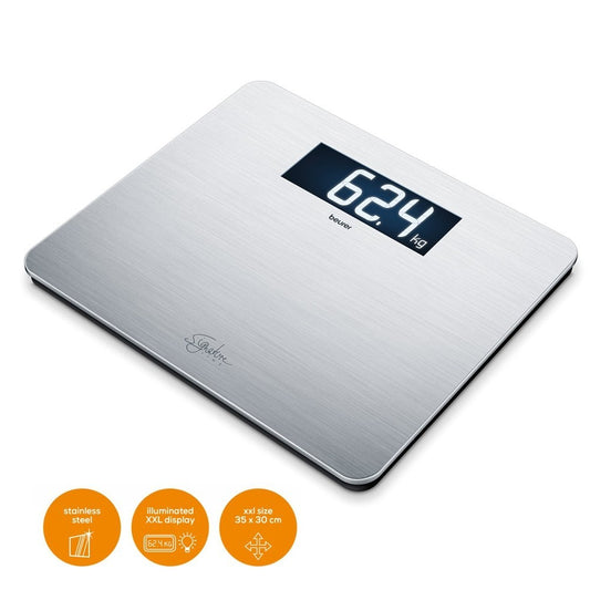 BEURER PED GS405INOX | CURA PERSONA | BILANCE PESAPERSONA | BILANCIE PESAPERSONA | BILANCIA PERS.DIG