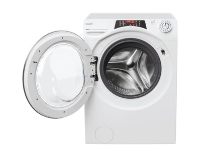 Candy RapidÓ , Lavatrice Carica Frontale 12 KG, Classe A, 1400 giri, Bianco, Inverter, Vapore, Wi-Fi, 9 Cicli Rapidi, RO14126DWMST-S