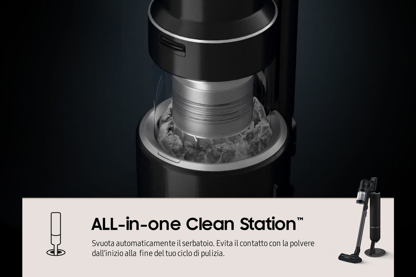 Samsung Aspirapolvere senza filo BESPOKE Jet™ AI complete extra 280W VS28C9784QK