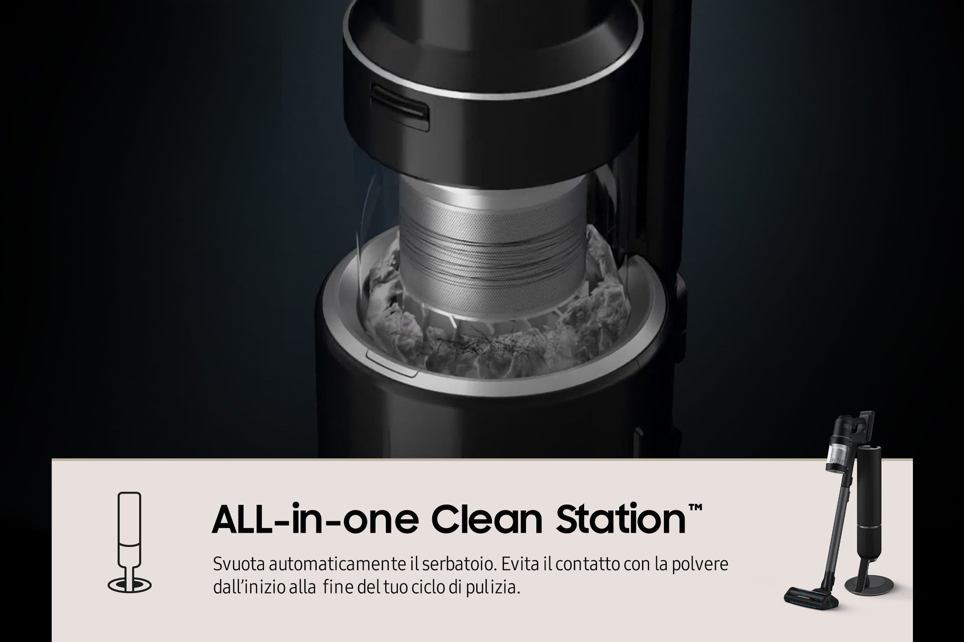 Samsung Aspirapolvere senza filo BESPOKE Jet™ AI complete extra 280W VS28C9784QK