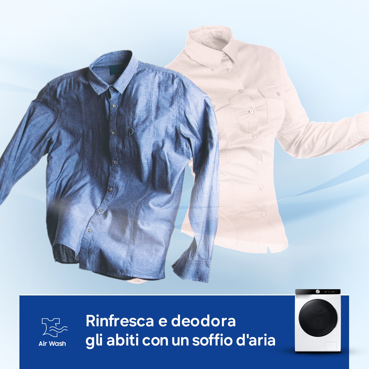 Samsung WD11DG6B85BK lavasciuga Libera installazione Caricamento frontale Bianco