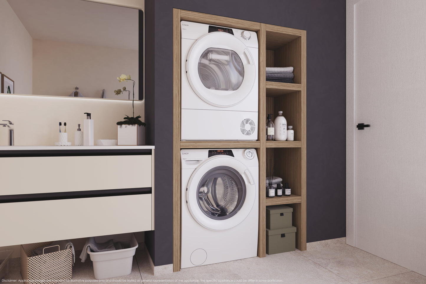 Candy RapidÓ , Lavatrice Carica Frontale 10 KG, Classe A, 1400 giri, Bianco, Inverter, Vapore, Wi-Fi, 9 Cicli Rapidi, RO 14104DWMT/1-S