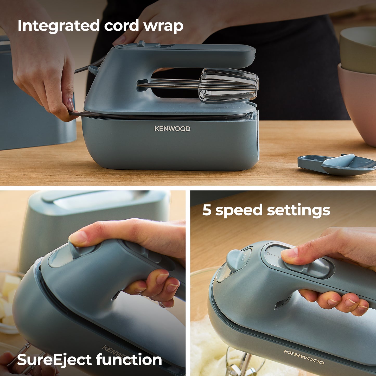 KENWOOD PED HMP40000GY | CUCINA | PREPARAZIONE CIBI | SBATTITORE | SBATTITORE 500W 5VEL QUICKMIX GO