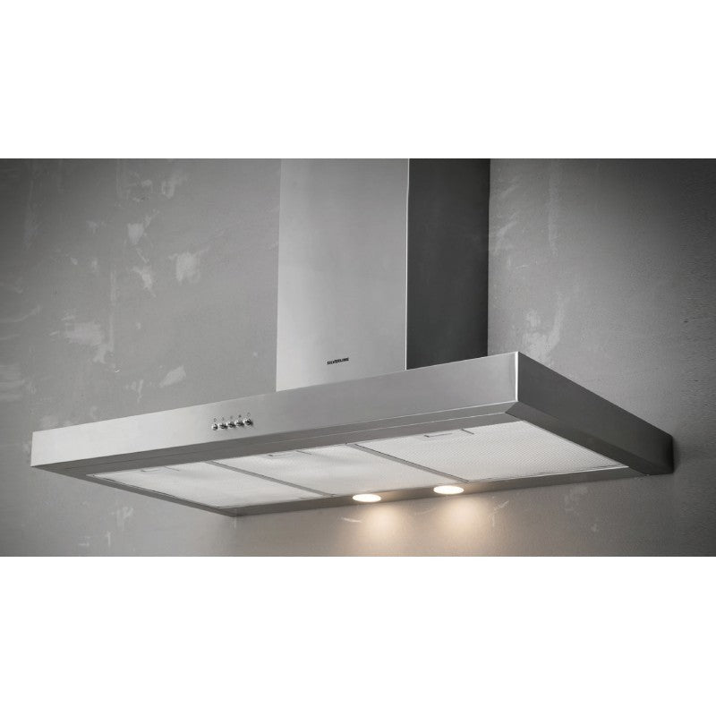SILVERLINE 3170.9.733.02 | 3170 | cappe | parete | 90 cm |  inox | C | 581m3/h, 3 velocita, comandi