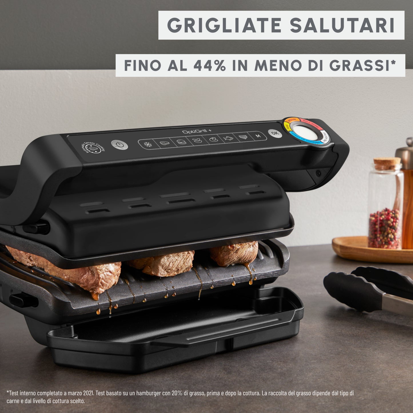 MOULINEX PED GI717810 | CUCINA | COTTURA CIBI | GRILL DA CONTATTO | BISTECCHIERA 2000W OPTIGRILL+ BL
