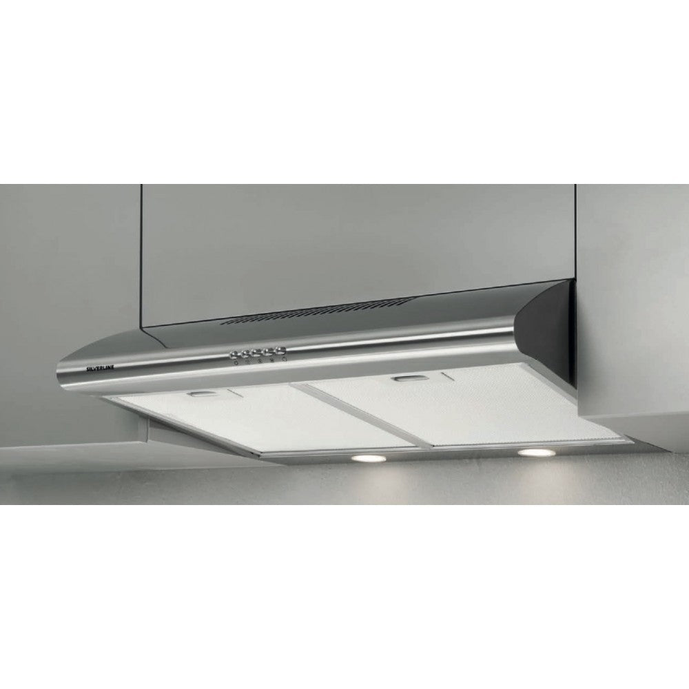 SILVERLINE 1201.9.733.01 | 1201 | cappe | inserimento | 90 cm |  inox | D | 483m3/h, 3 velocita', co