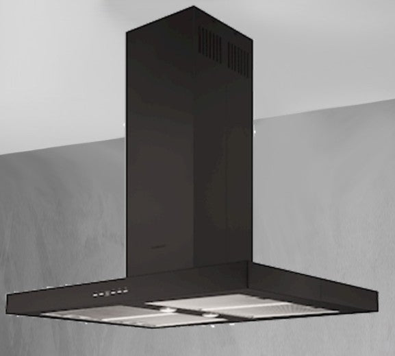 SILVERLINE 4110.9.733.04 | 4110 | cappe | isola | 90 cm |  nero | C | 636m3/h, 5 velocita', controll