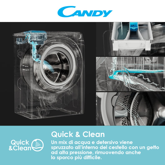 Candy Smart CSS4127TWME/1-11 lavatrice Caricamento frontale 7 kg 1200 Giri/min Bianco