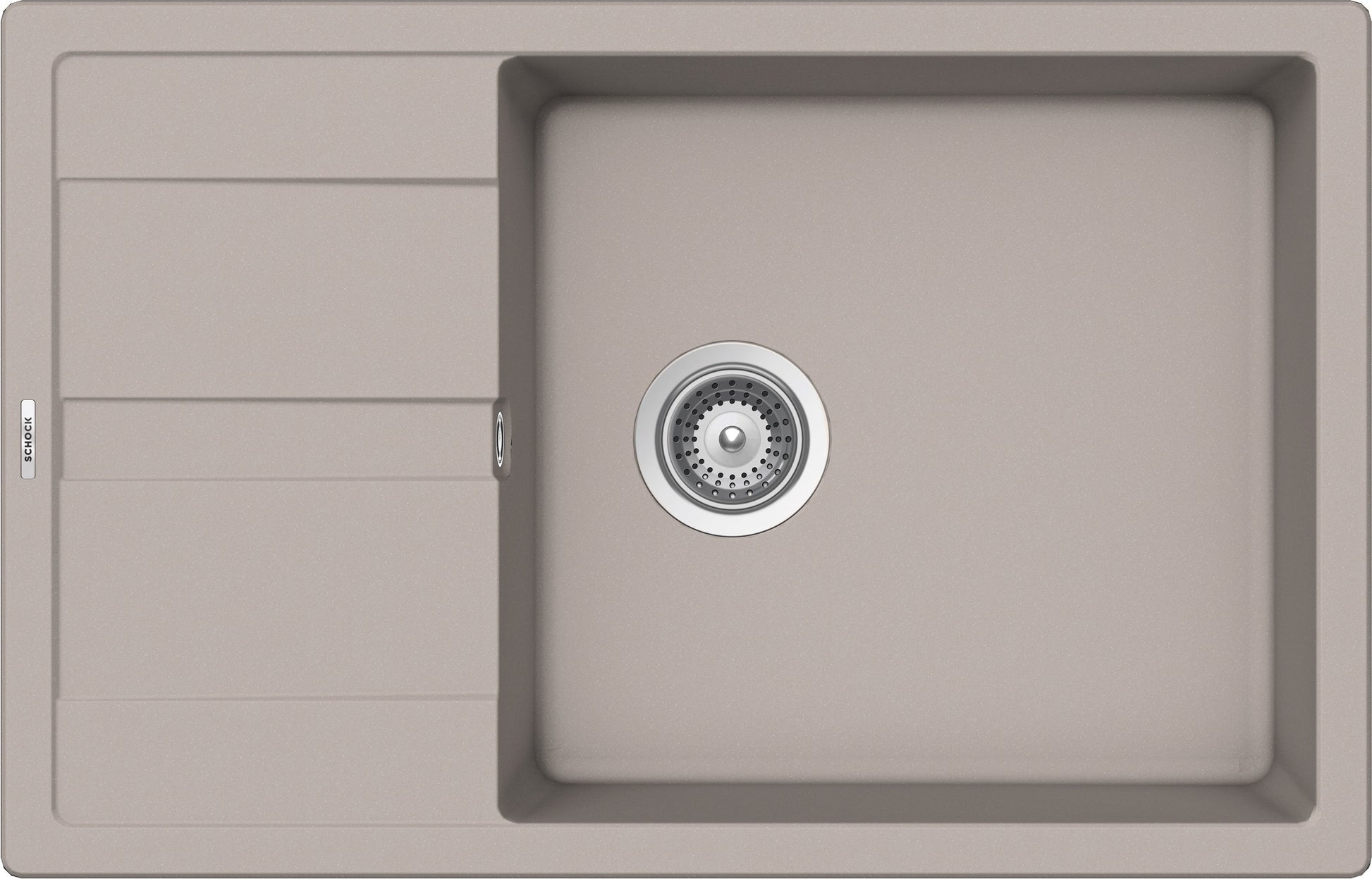 Schock PRID100SAP42 | PRIMUS D100XS |1 VASCA + GOCCIOLATOIO SMALL_REVERSIBILE | 780X500 | GRIGIO TOR