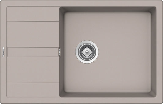 Schock PRID100SAP42 | PRIMUS D100XS |1 VASCA + GOCCIOLATOIO SMALL_REVERSIBILE | 780X500 | GRIGIO TOR