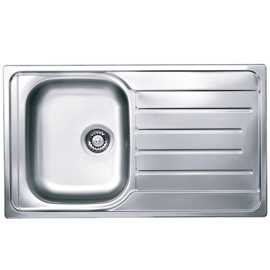 GLEM GAS INCASSO GL186IXS | LAVELLI | LAVELLI INOX | LAVELLI INOX  <=86CM | LAVELLO 1VASCA 86X50 C/G