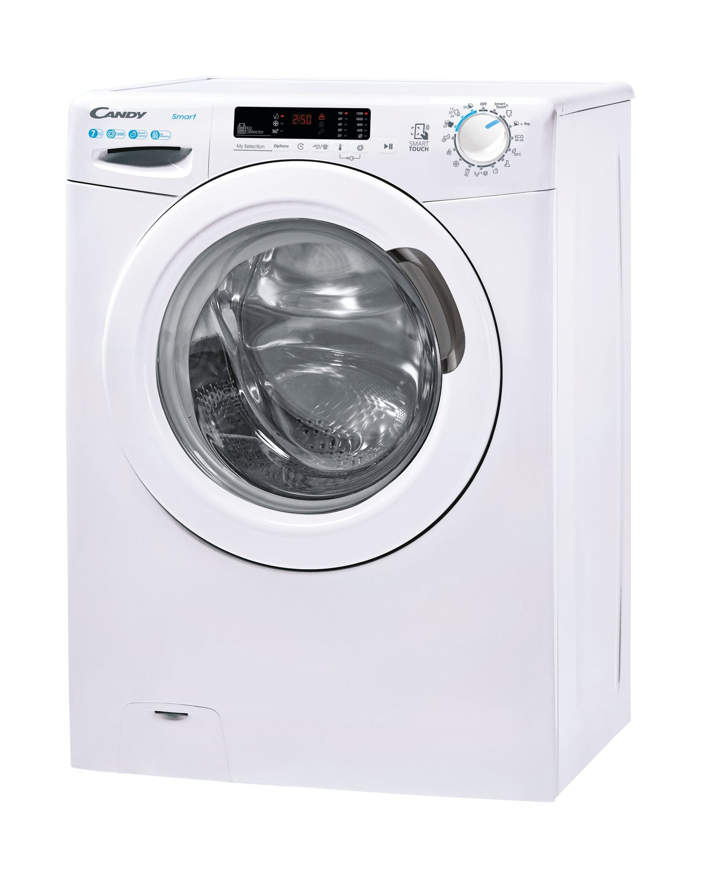 Candy Smart , Lavatrice Slim 7 KG, Classe D, 1200 giri, Bianco, Wi-Fi, CS4 1272DE/1-S