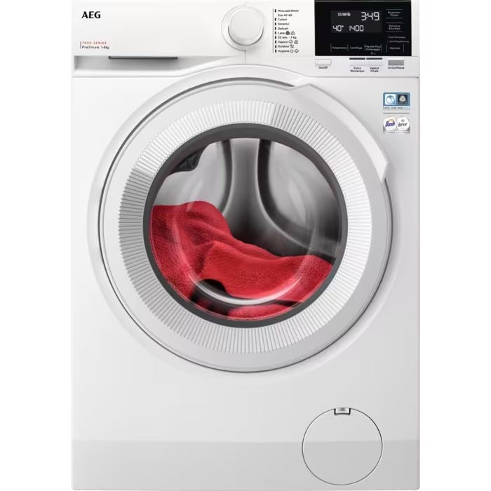 AEG FS 25 LR7GK84W | Serie 7000, TecnologiaProSteam, Tec. ProSense,  8 Kg Classe A  1400    Motore I