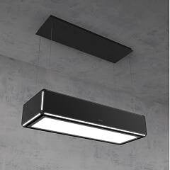 SILVERLINE 4390.2.733.02 | Lightline | cappe  | isola | 120 cm |  nero | A | 600m3/h, drop control,