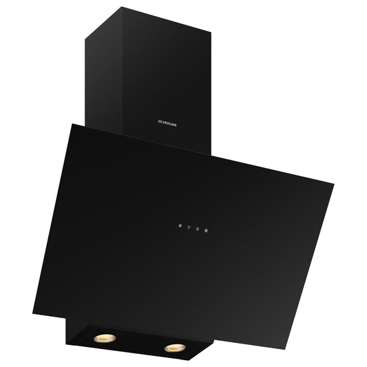 Silverline 3481.6.733.01 | cappe Eco | parete | 60 cm | nero | A | 398m3/h, 3 velocita', comandi tou