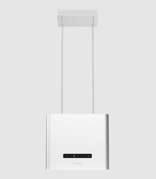 SILVERLINE 4388.4.733.02 | Etan | cappe  | isola | 40 cm |  bianco | A | 647m3/h, telecomando, 3 vel