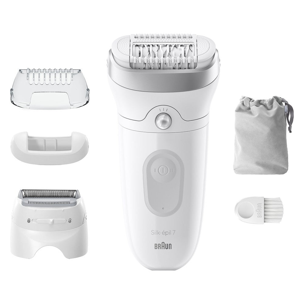 BRAUN PED SE7041 | CURA PERSONA | EPILATORI | EPILATORI NORMALI | EPILATORE WET&DRY 40PINZE BIANCO/G