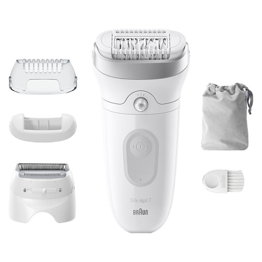 BRAUN PED SE7041 | CURA PERSONA | EPILATORI | EPILATORI NORMALI | EPILATORE WET&DRY 40PINZE BIANCO/G
