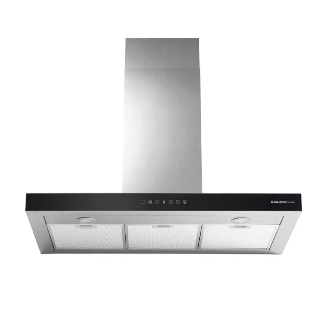 GLEM GAS GHB990IXA | CAPPE INDUZIONE | 90 | INOX | Box Profilo 6 cm- ANTICONDENSA - 1 Motore -  PROF