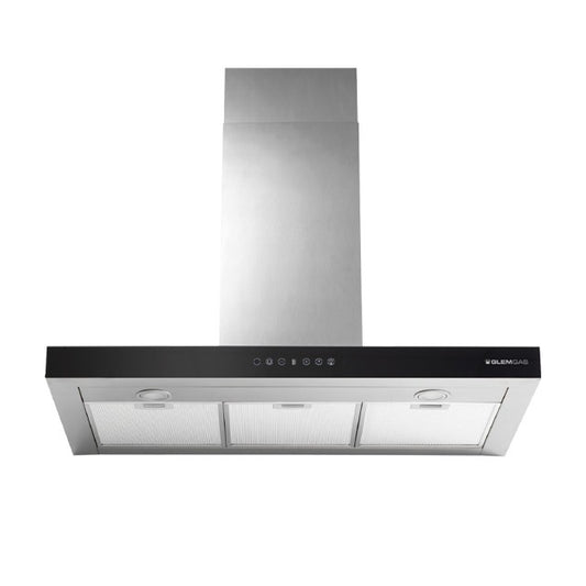 GLEM GAS GHB990IXA | CAPPE INDUZIONE | 90 | INOX | Box Profilo 6 cm- ANTICONDENSA - 1 Motore -  PROF