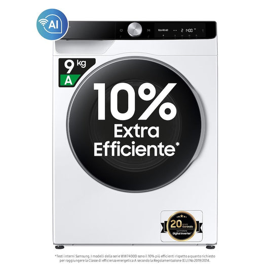 SAMSUNG BIANCO WW90DG6U85LKU3 | LAVATRICI | LAVATRICI CARICO FRONTALE | LAV. C/FRONTALE 9-9,99KG | L