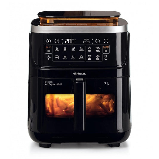 ARIETE PED 4636 | CUCINA | COTTURA CIBI | FRIGGITRICI | FRIGGITRICE AD ARIA VAPORE C/GRILL 1700W 7LT
