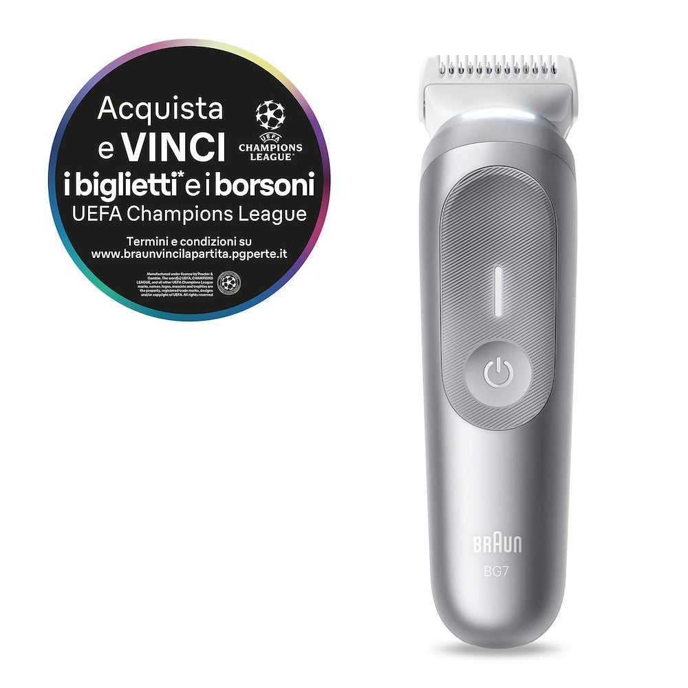 BRAUN PED BG7550 | CURA PERSONA | DEPILATORI | DEPILATORI | DEPILAT.CORP.UOMO RIC.AUT100M.IMPER.LUCE