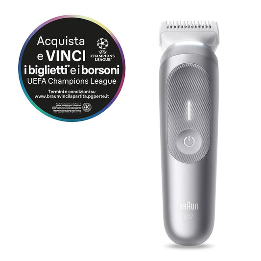 BRAUN PED BG7550 | CURA PERSONA | DEPILATORI | DEPILATORI | DEPILAT.CORP.UOMO RIC.AUT100M.IMPER.LUCE