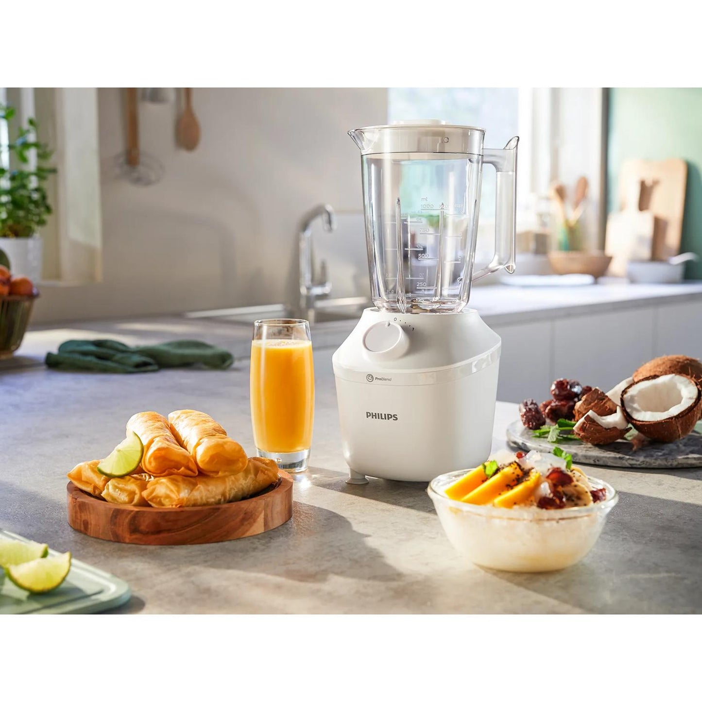 PHILIPS PED HR2041 | CUCINA | PREPARAZIONE CIBI | FRULLATORI | FRULLATORE 450W 1VEL+PULSE 1.9LT BIAN
