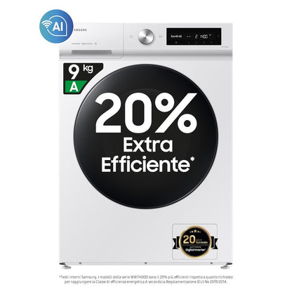SAMSUNG BIANCO WW90DB7U34GWU3 | LAVATRICI | LAVATRICI CARICO FRONTALE | LAV. C/FRONTALE 9-9,99KG | L