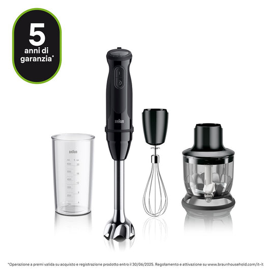 BRAUN PED MQ50202 | CUCINA | PREPARAZIONE CIBI | FRULLATORE A IMMERSIONE | MINIPIMER 1000W 21VEL. MU