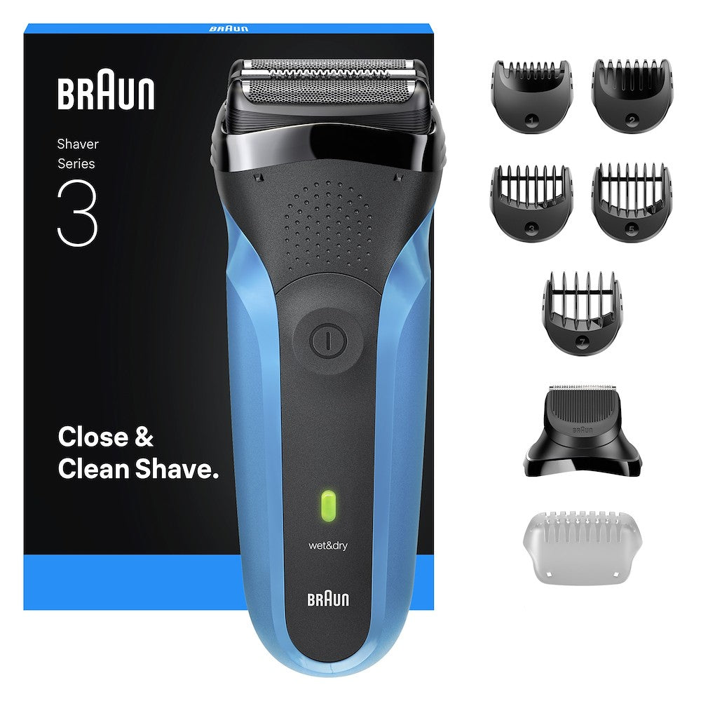 BRAUN PED 310BT | CURA PERSONA | RASATURA | RASOIO ELETTRICO | RASOIO RIC. 3LAME W&D LED AUT.30MIN 1