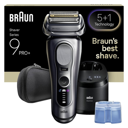 BRAUN PED 9667CC | CURA PERSONA | RASATURA | RASOIO ELETTRICO | RASOIO RIC. 5+1ELEM. W&D LED AUT.60M