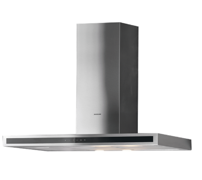 SILVERLINE 3173.9.733.03 | 3173 | cappe | parete | 90 cm |  inox/vetro nero | A | 710m3/h, 3 velocit