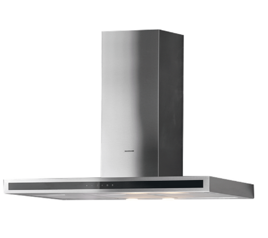 SILVERLINE 3173.9.733.03 | 3173 | cappe | parete | 90 cm |  inox/vetro nero | A | 710m3/h, 3 velocit