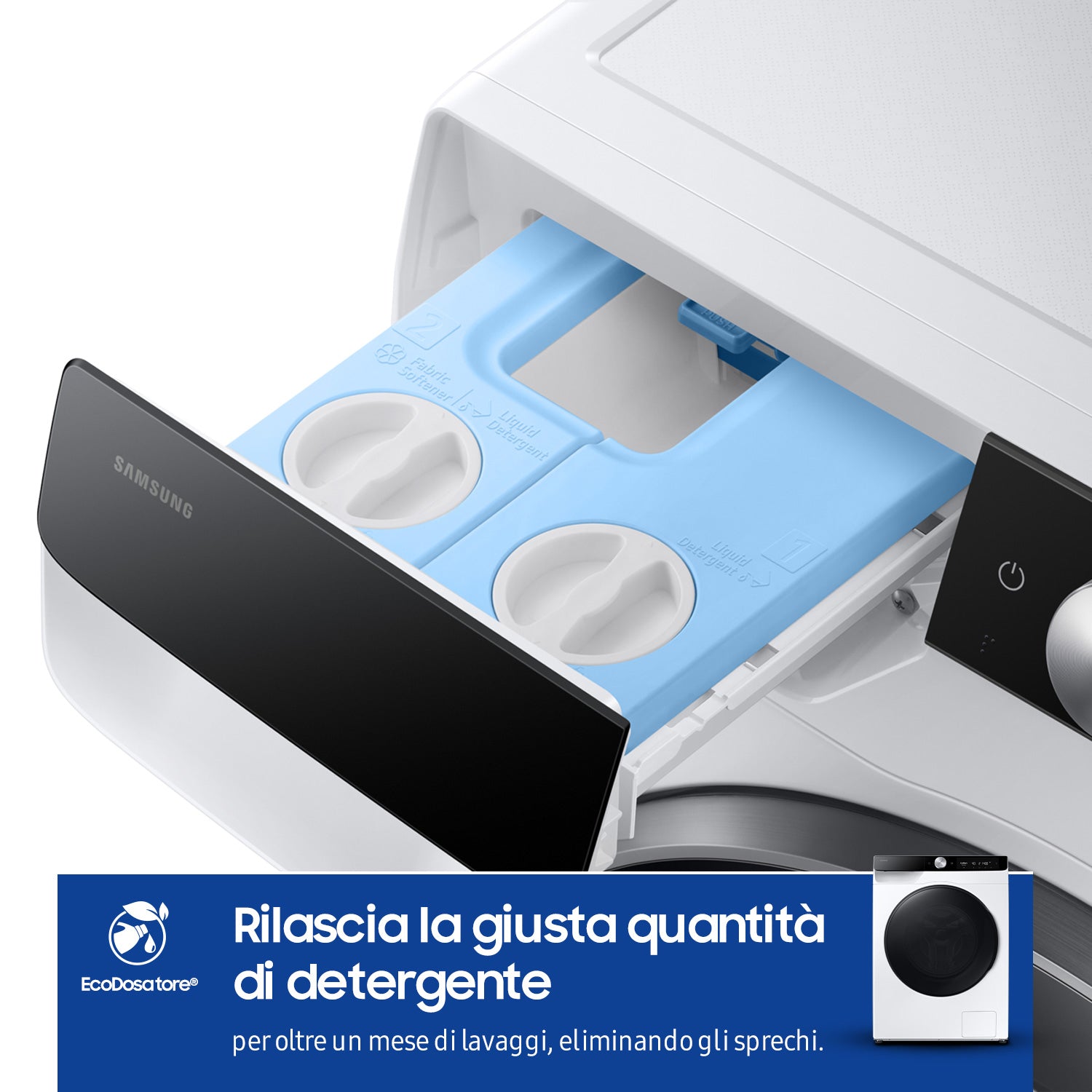 Samsung Lavasciuga AI Control Ecodosatore 9/6Kg WD90DG6B85BKU3