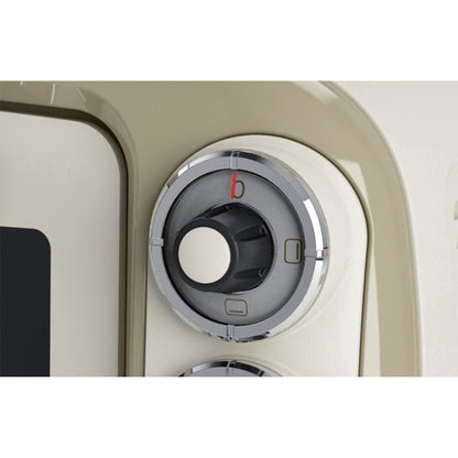 Ariete 979 Forno Elettrico di Design 18 Litri - Ideale per pizza da 30 cm - Doppio vetro - 1380 Watt - Acciaio Inox - Linea Vintage - Beige