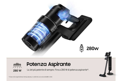 Samsung Aspirapolvere senza filo BESPOKE Jet™ AI complete extra 280W VS28C9784QK