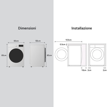 LG BIANCO F4NX1009NWB | LAVATRICI | LAVATRICI CARICO FRONTALE | LAV. C/FRONTALE 9-9,99KG | LAV.C/FRO