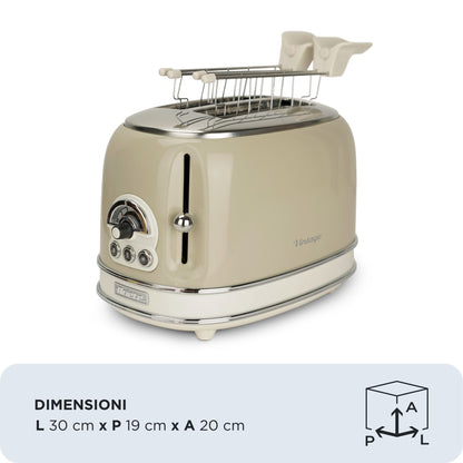 ARIETE PED 155BEIGE | CUCINA | COTTURA CIBI | TOSTAPANE/TOSTAFETTE | TOSTAPANE 810W 2SCOMP. 6LIVELLI