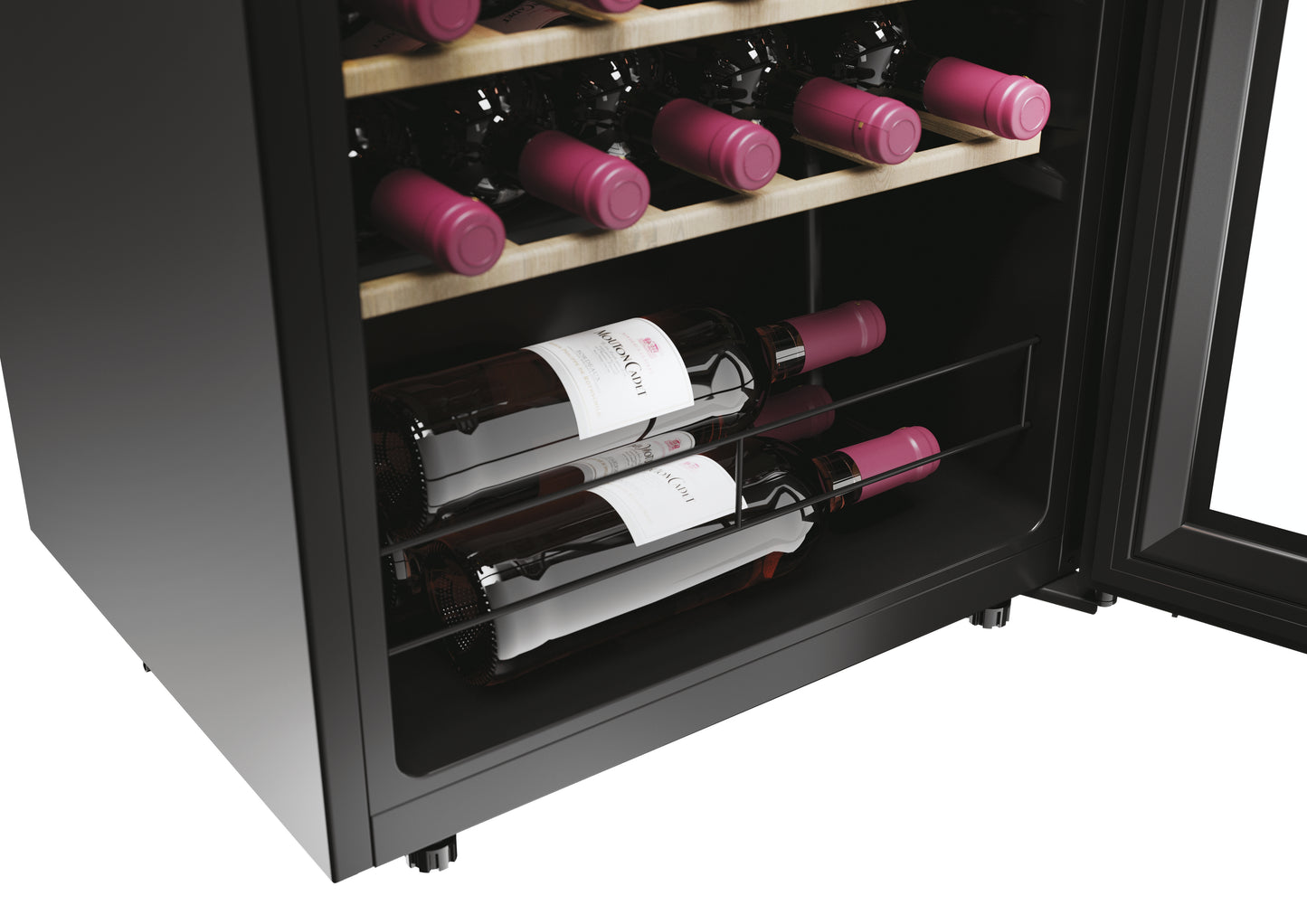 Haier Wine Bank 50 Serie 3 HWS34GGH1 Cantinetta vino con compressore Libera installazione Nero 34 bottiglia/bottiglie