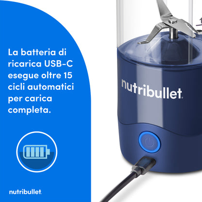 NUTRIBULLET PED NBP003NBL | CUCINA | PREPARAZIONE CIBI | FRULLATORI | FRULLATORE PORTATILE WLSS BICC