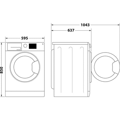 HOTPOINT-ARISTON BIANCO NR748GWSAIT | LAVATRICI | LAVATRICI CARICO FRONTALE | LAV. C/FRONTALE 8-8,99